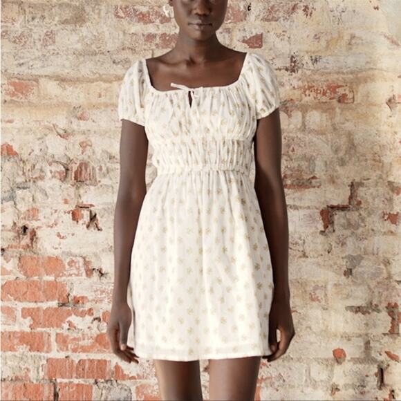 Faithfull the Brand Viola Mini Dress in Cairo Floral Print Size XL NWT - Picture 6 of 7